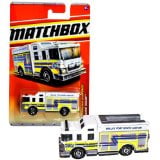 Mattel Year 2010 Matchbox MBX Emergency Response Series 1:64 Scale Die Cast Car #51 - Dallas Fort Worth Airport White Color HAZARD SQUAD Fire Truck (T8942)
