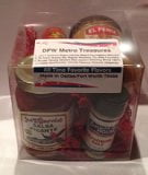 DFW Metro Treasures Gift Box of All Time Favorite Flavors Made in Dallas/Fort Worth Texas (Includes Joe T Garcia's Salsa, El Fenix Queso, Burger House Seasoning Salt, and Ground Jalapeno Texas GunPowder)